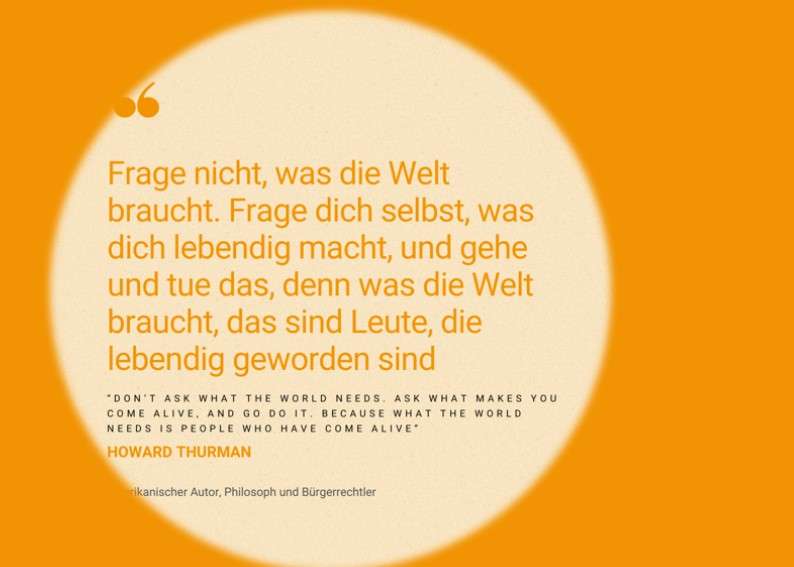 Lebendigkeit für Erfüllung in Arbeit und Leben