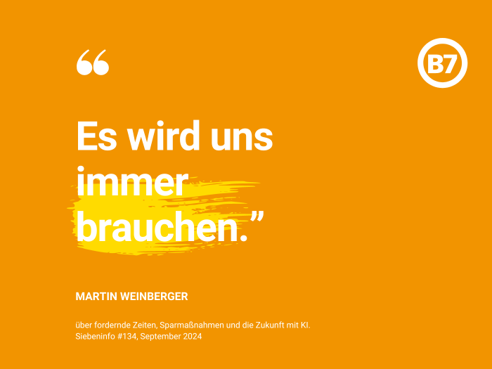 „Es wird uns immer brauchen“