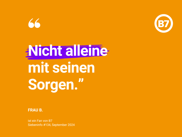„Nicht alleine mit seinen Sorgen“